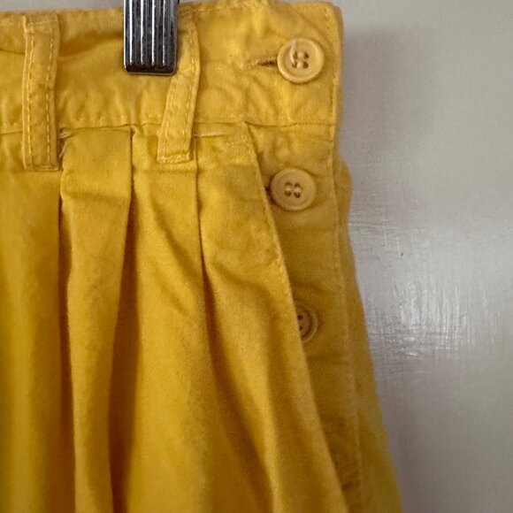 Vintage 80s Benetton Trousers Italy 40 US 4 Fits 0 Baggies Pants Yellow Pleated - Picture 4 of 11